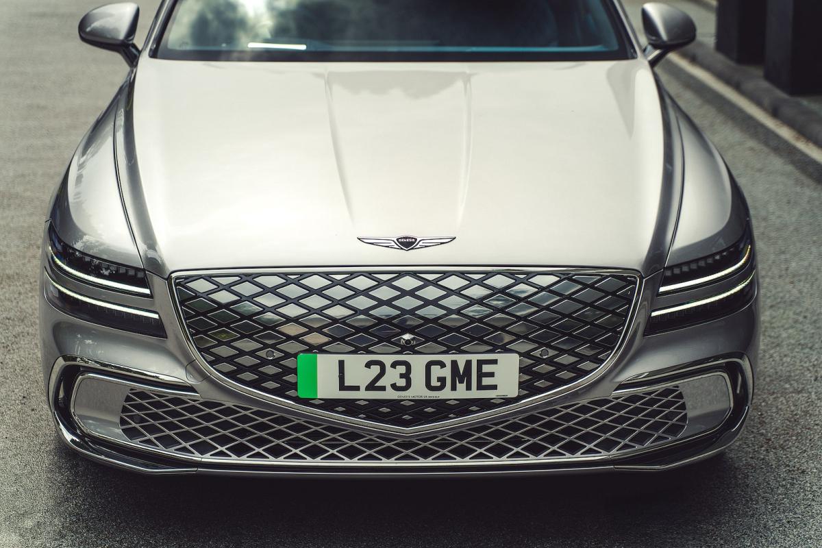 Genesis Electrified G80 front detail