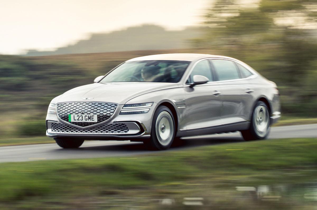Genesis Electrified G80 front left driving