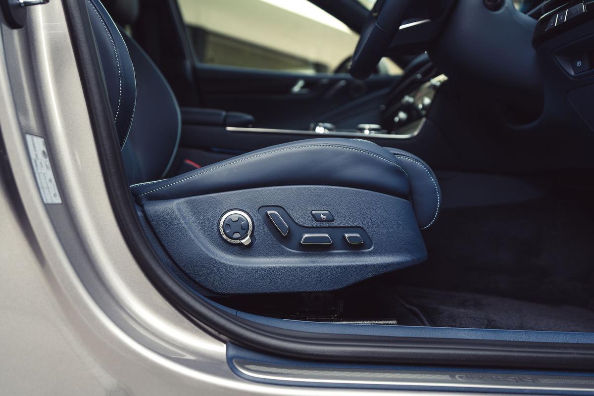 Genesis Electrified G80 seat controls