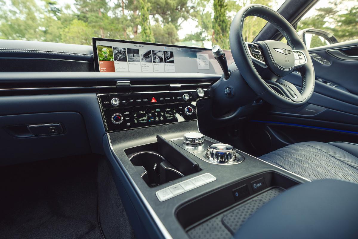 Genesis Electrified G80 interior detail