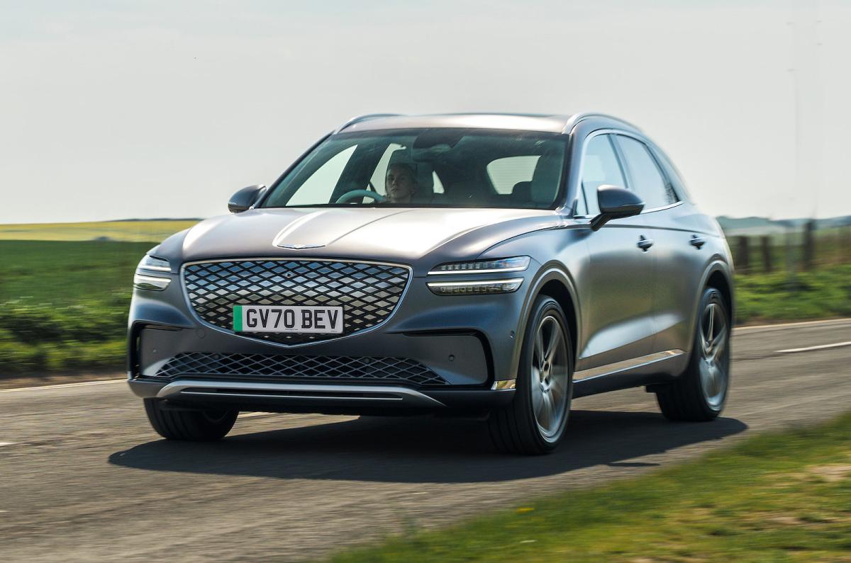 Genesis Electrified GV70 front left driving