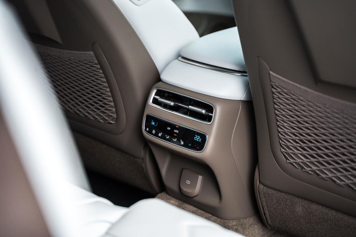 Genesis Electrified GV70 rear interior detail