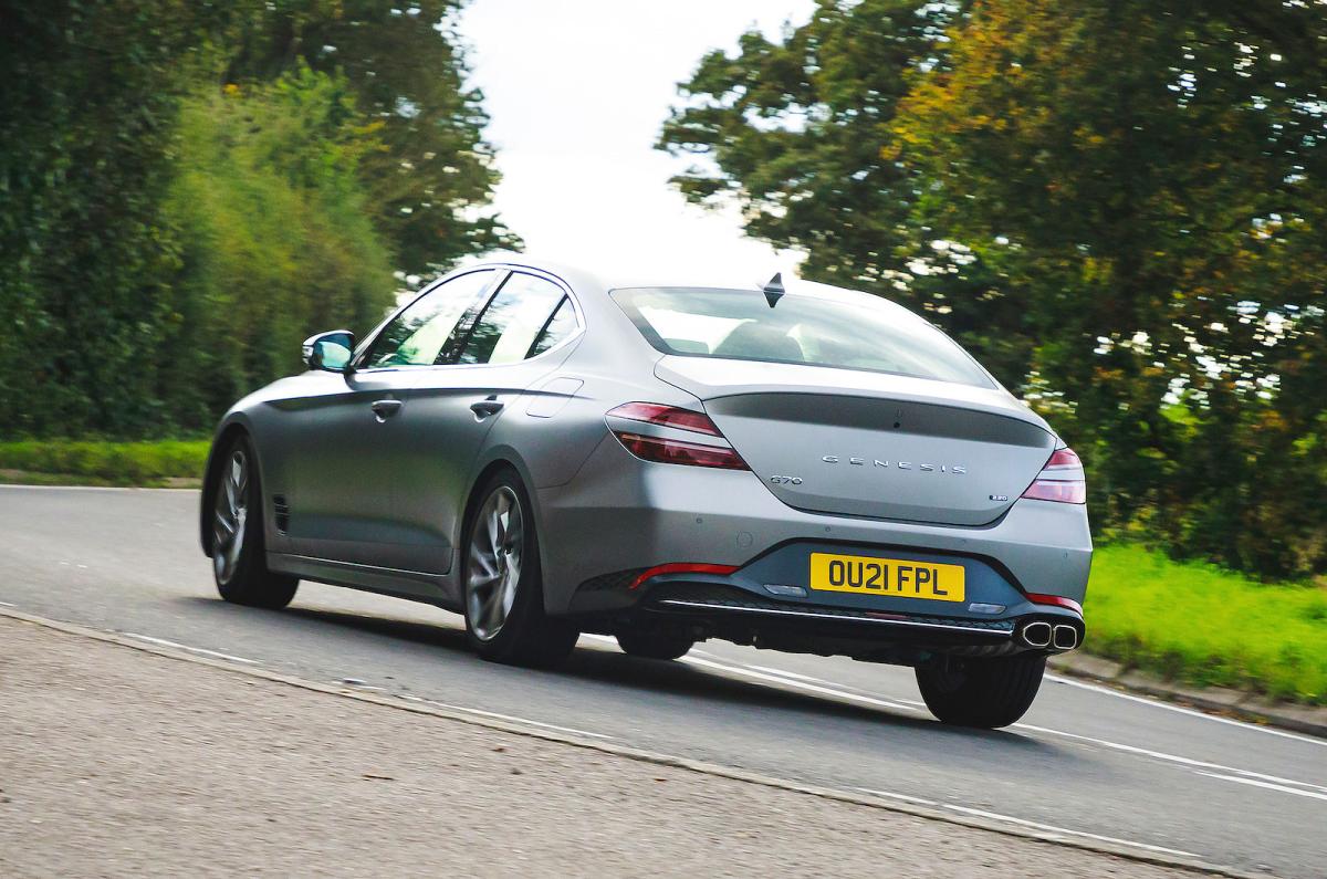 Genesis G70 rear cornering