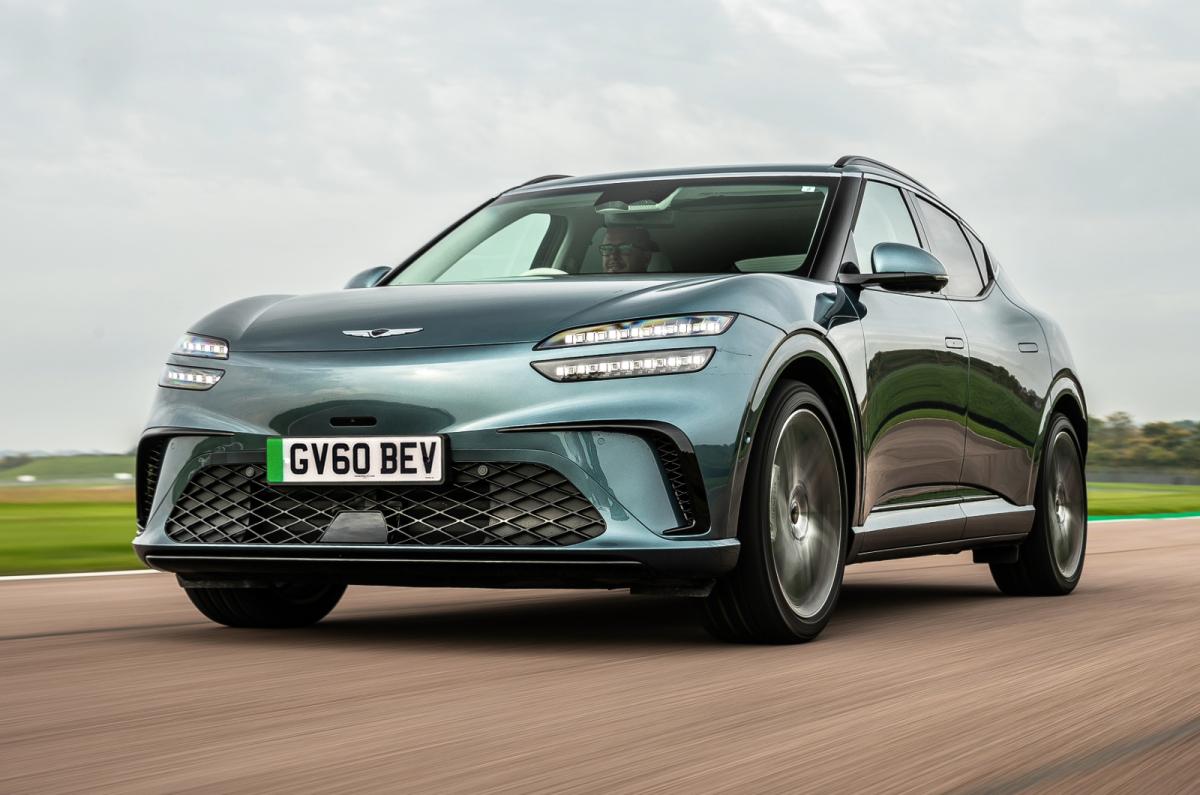 Genesis GV60 driving front left