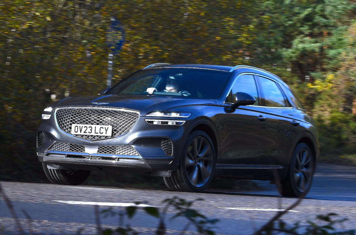 Genesis GV70 front left driving