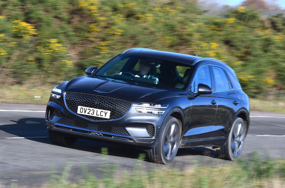 Genesis GV70 front left driving