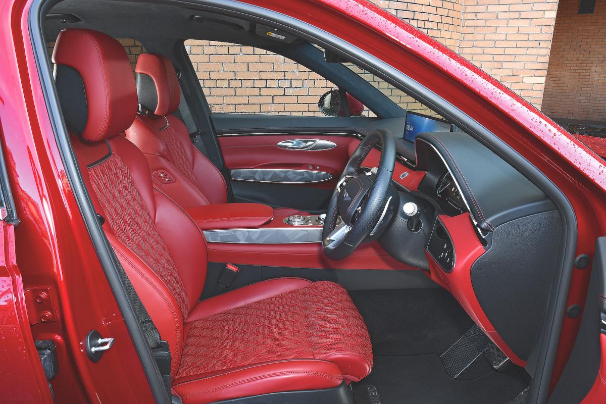 Genesis GV70 interior front seats