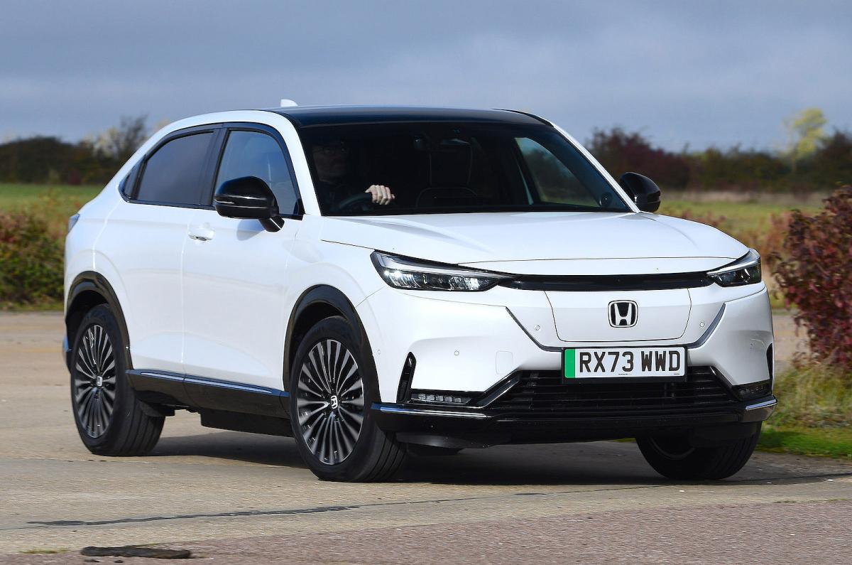 Honda e:Ny1 front cornering