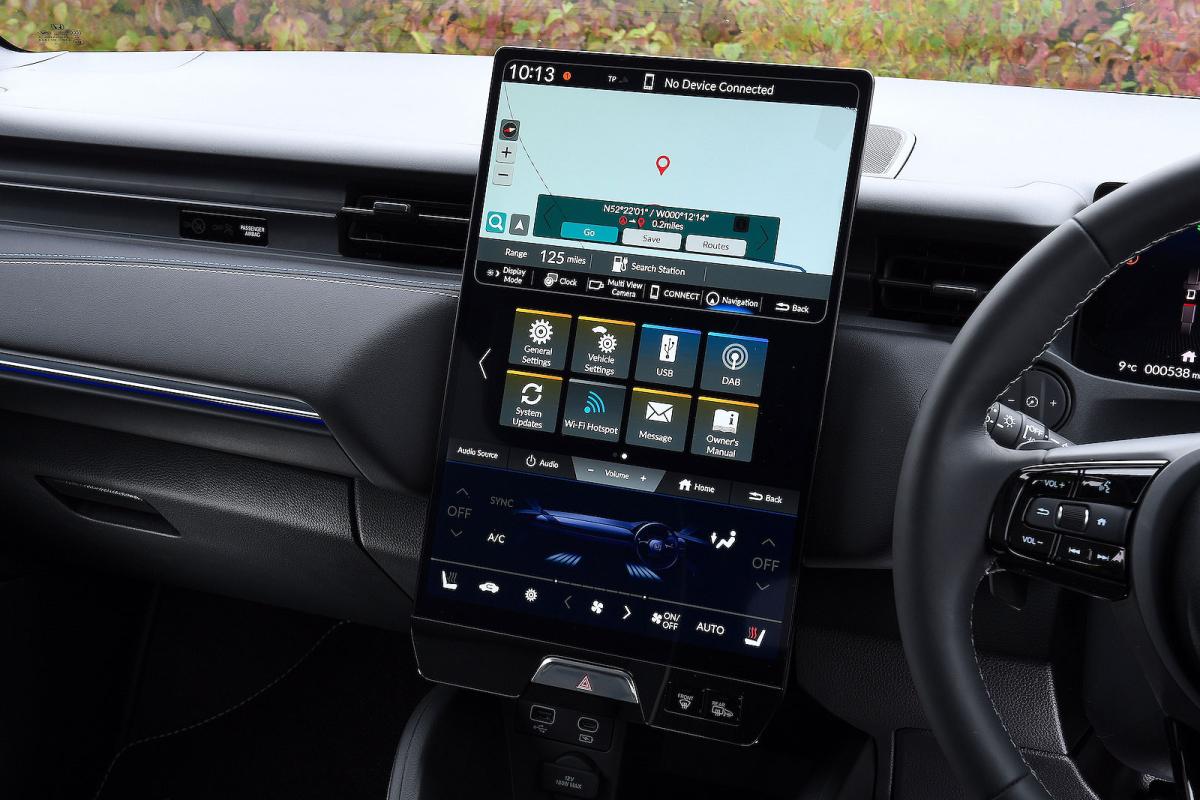 Honda e:Ny1 infotainment touchscreen