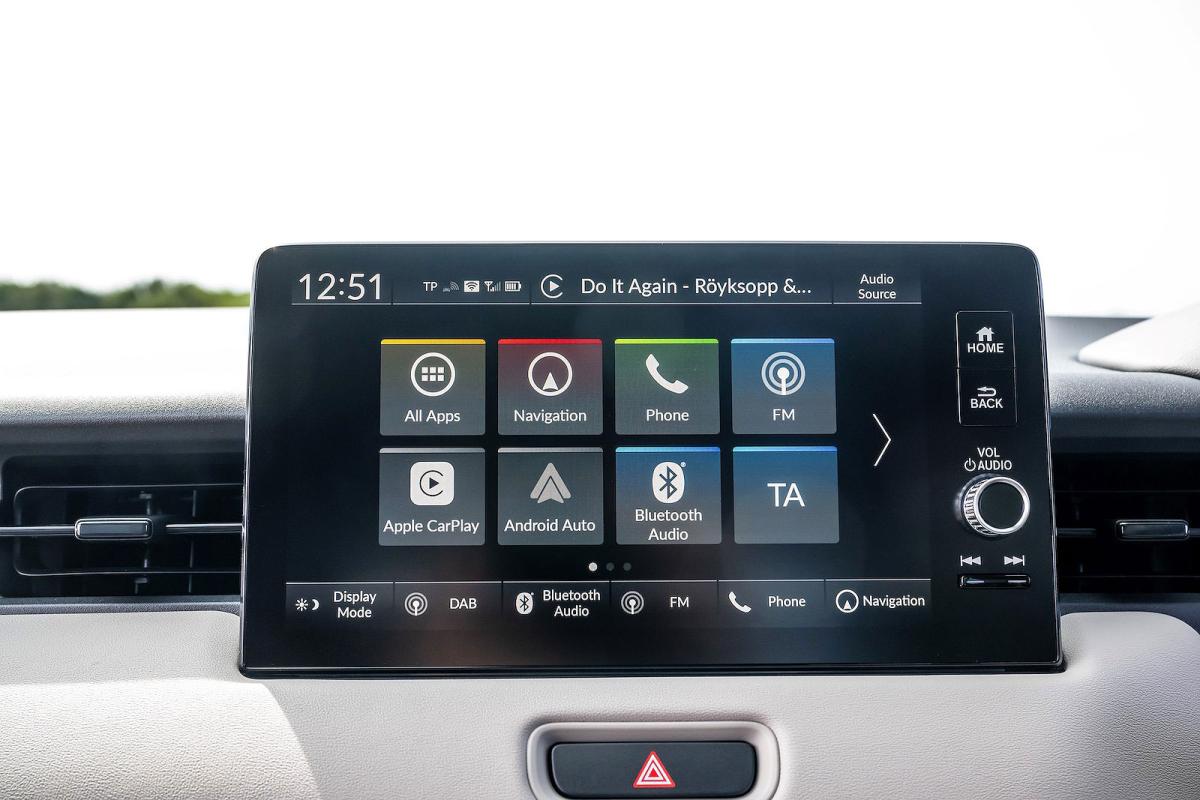 Honda HR-V infotainment touchscreen