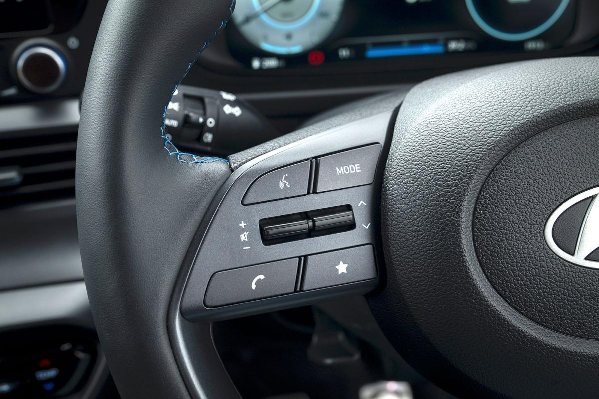 Hyundai Bayon steering wheel detail