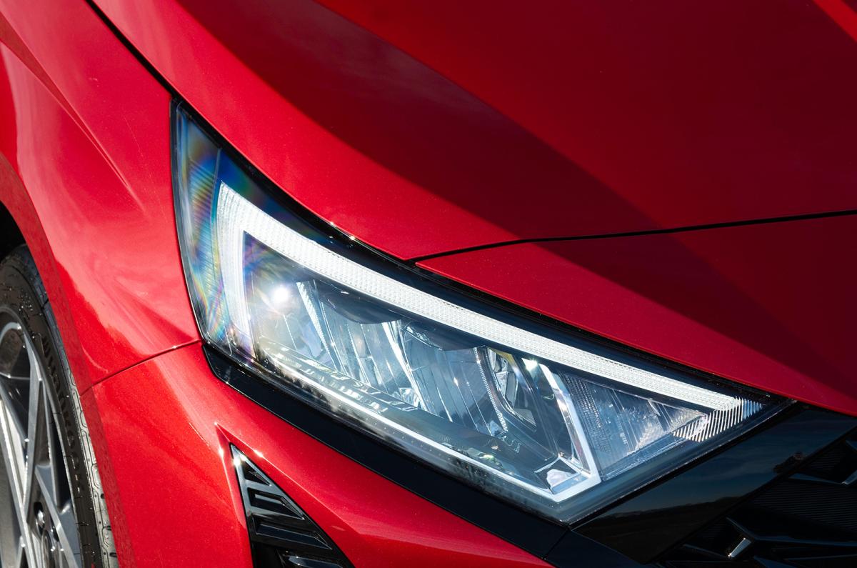 Hyundai i20 headlight detail