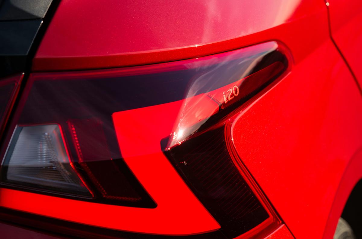 Hyundai i20 rear light detail