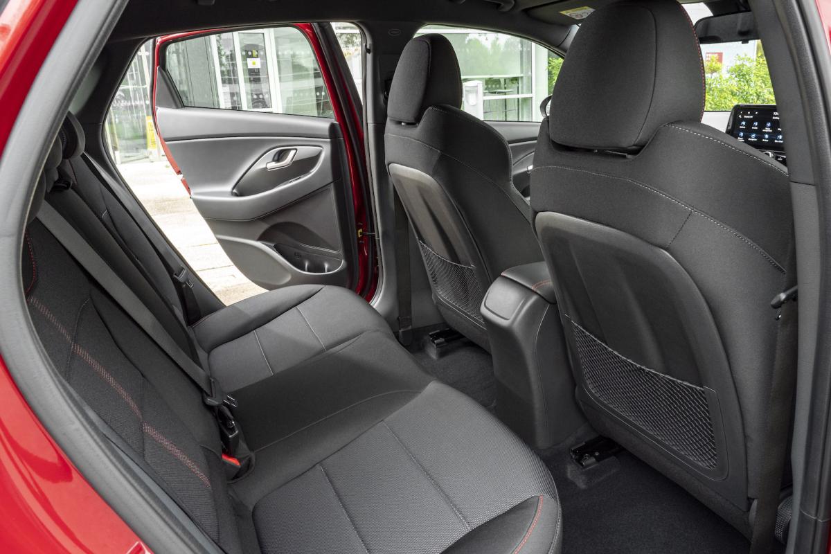 Hyundai i30 Fastback 2022 interior rear seats