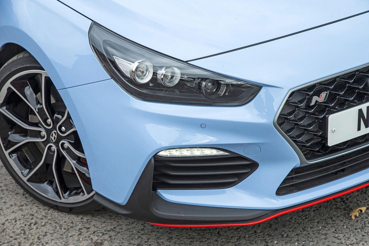 Hyundai i30 N headlights detail