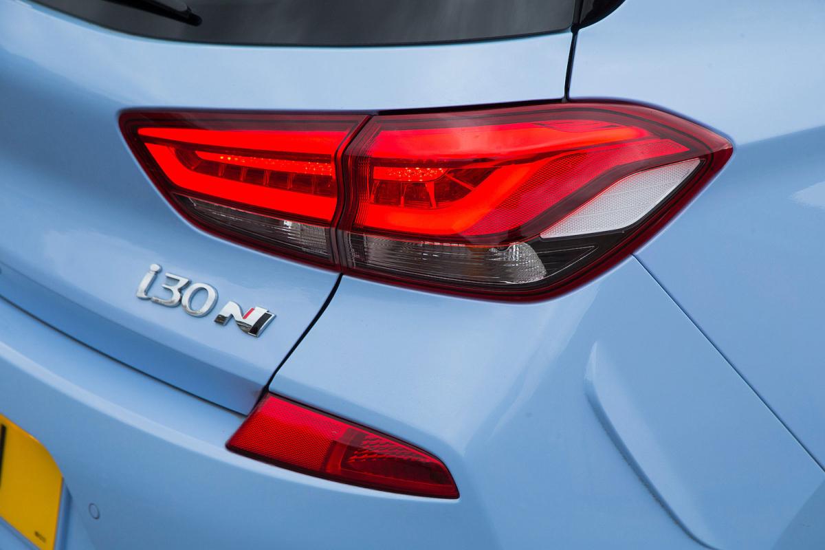 Hyundai i30 N rear lights detail