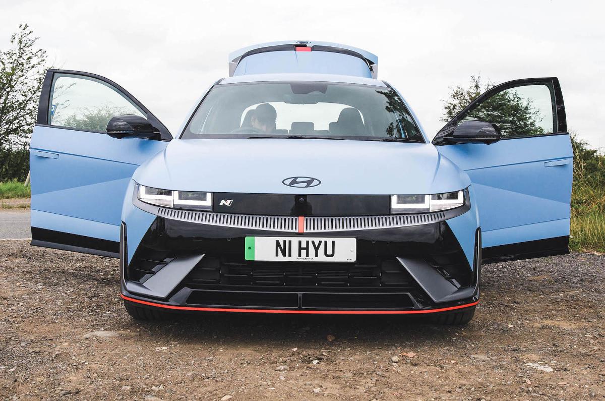 Hyundai Ioniq 5 N front static doors open