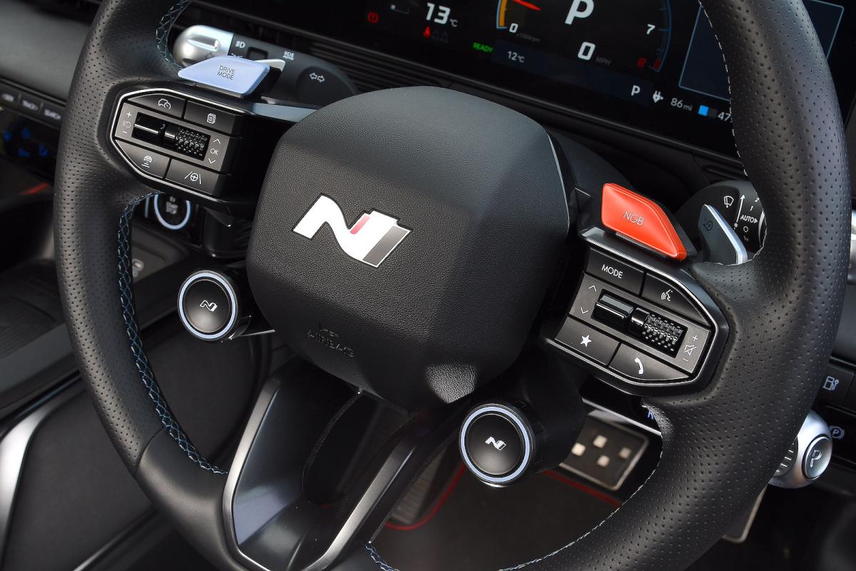 Hyundai Ioniq 5 N steering wheel