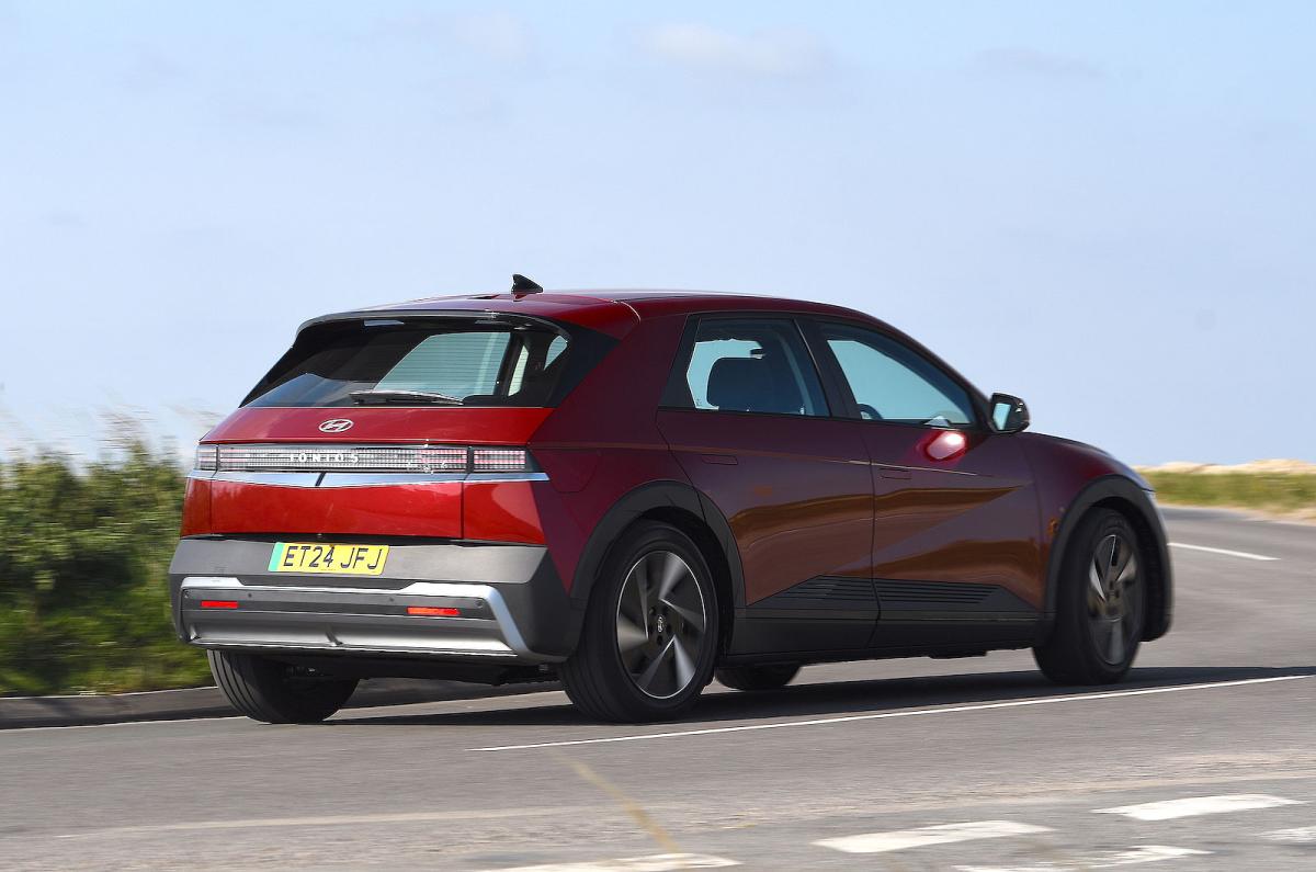 Hyundai Ioniq 5 rear right driving