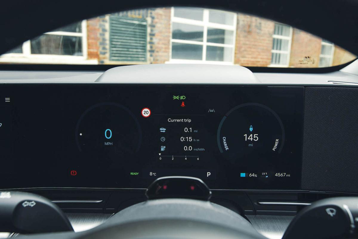 Hyundai Kona Electric driver display