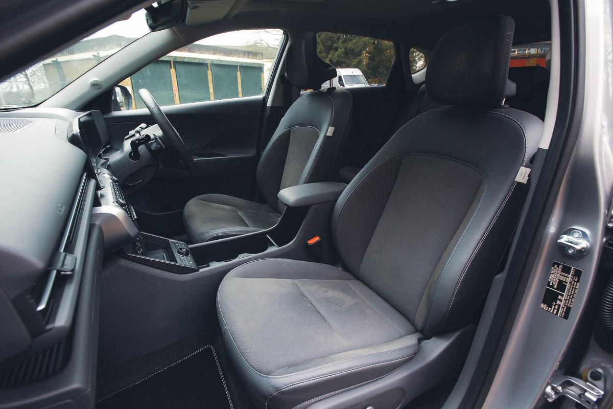 Hyundai Kona Electric front seats