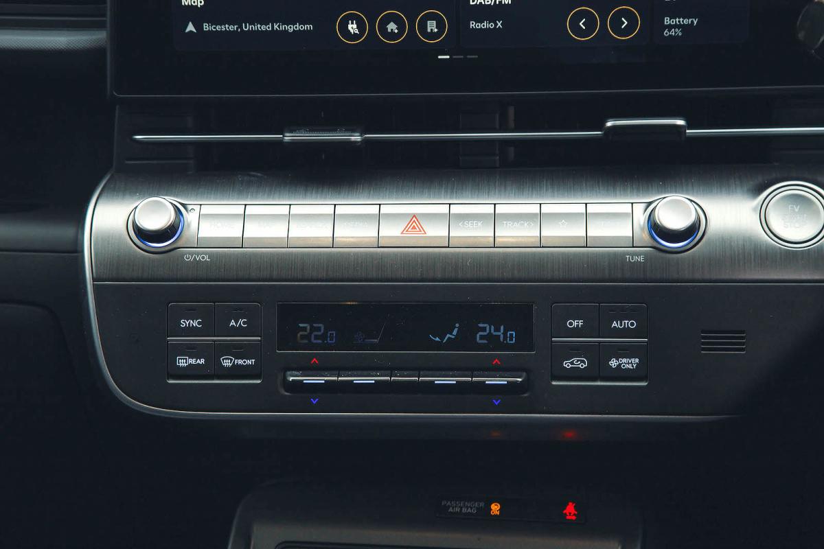 Hyundai Kona Electric interior controls