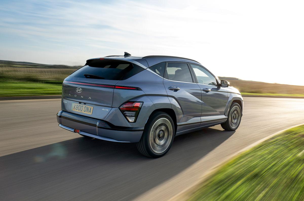 Hyundai Kona Electric rear right driving