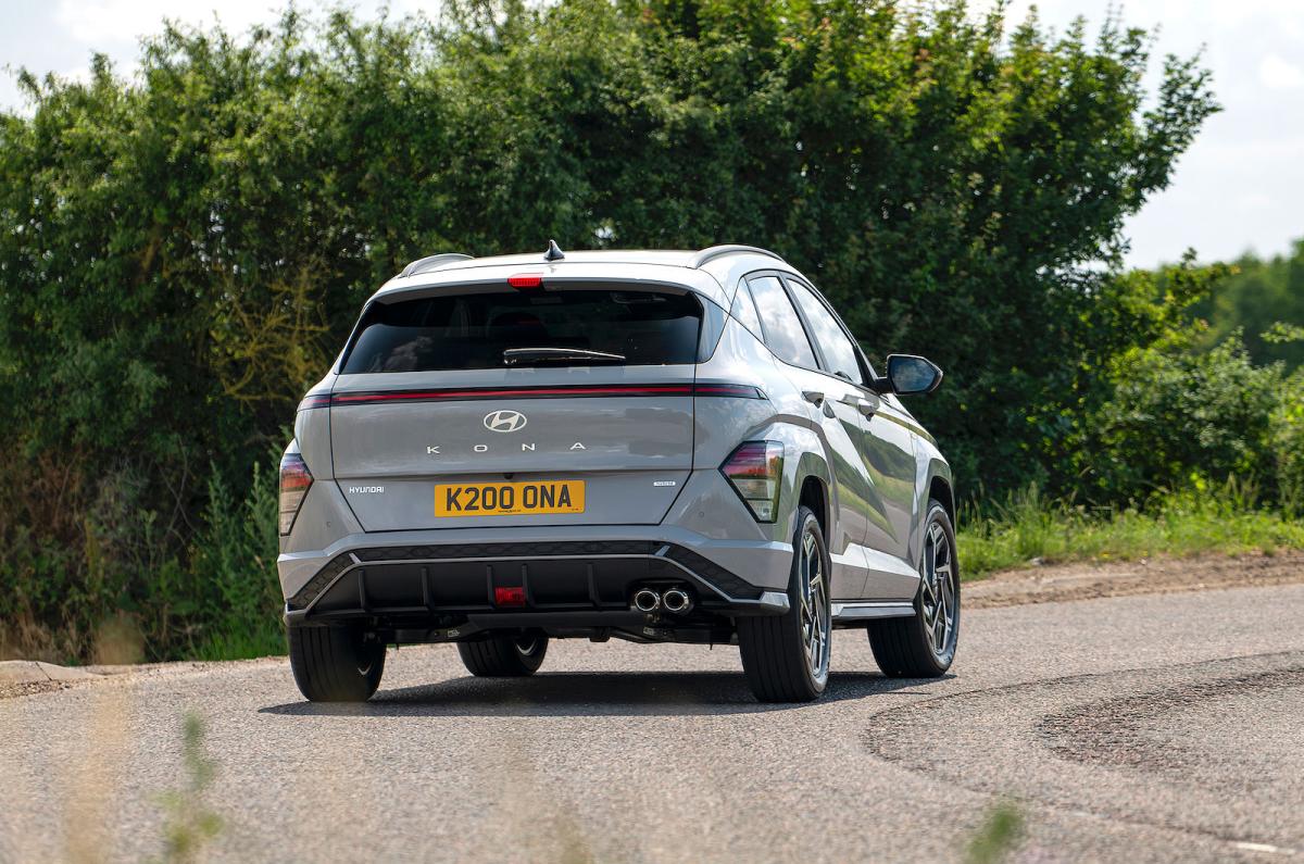 Hyundai Kona rear cornering