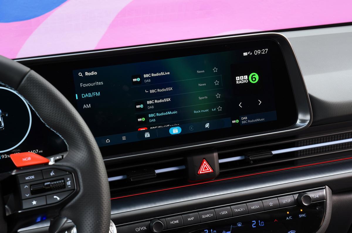 Hyundai Ioniq 6 N infotainment touchscreen