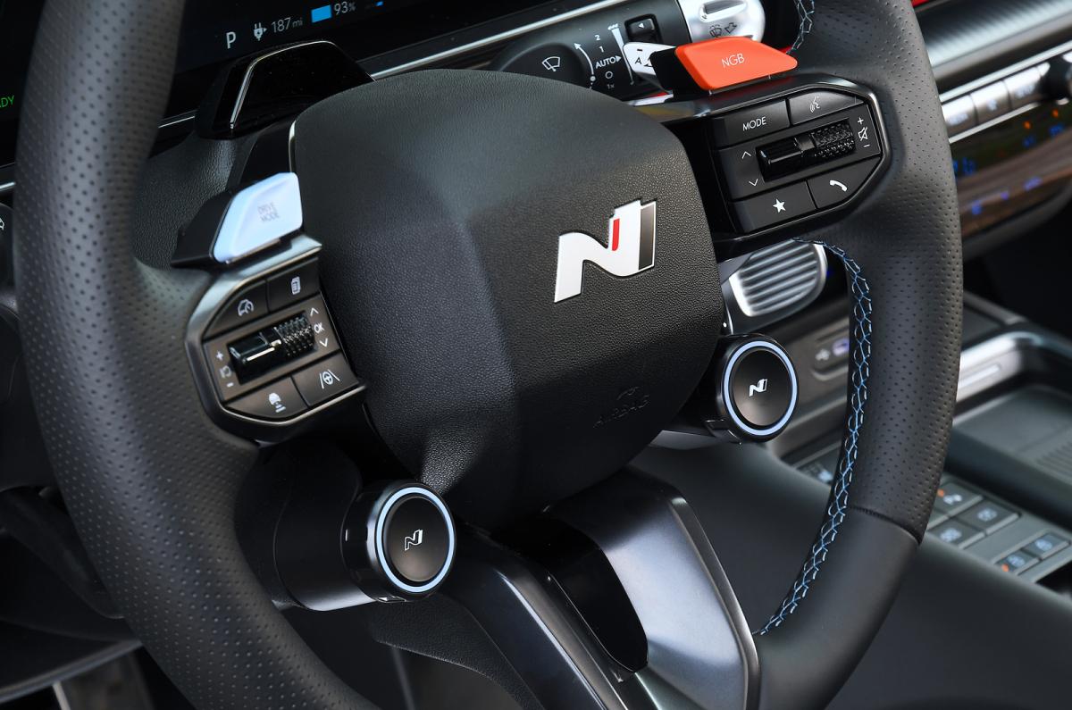 Hyundai Ioniq 6 N steering wheel