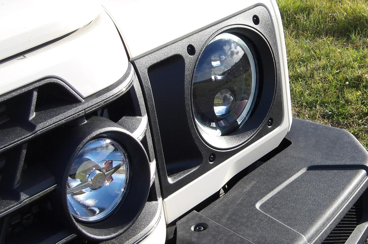 Ineos Grenadier Commercial headlight detail