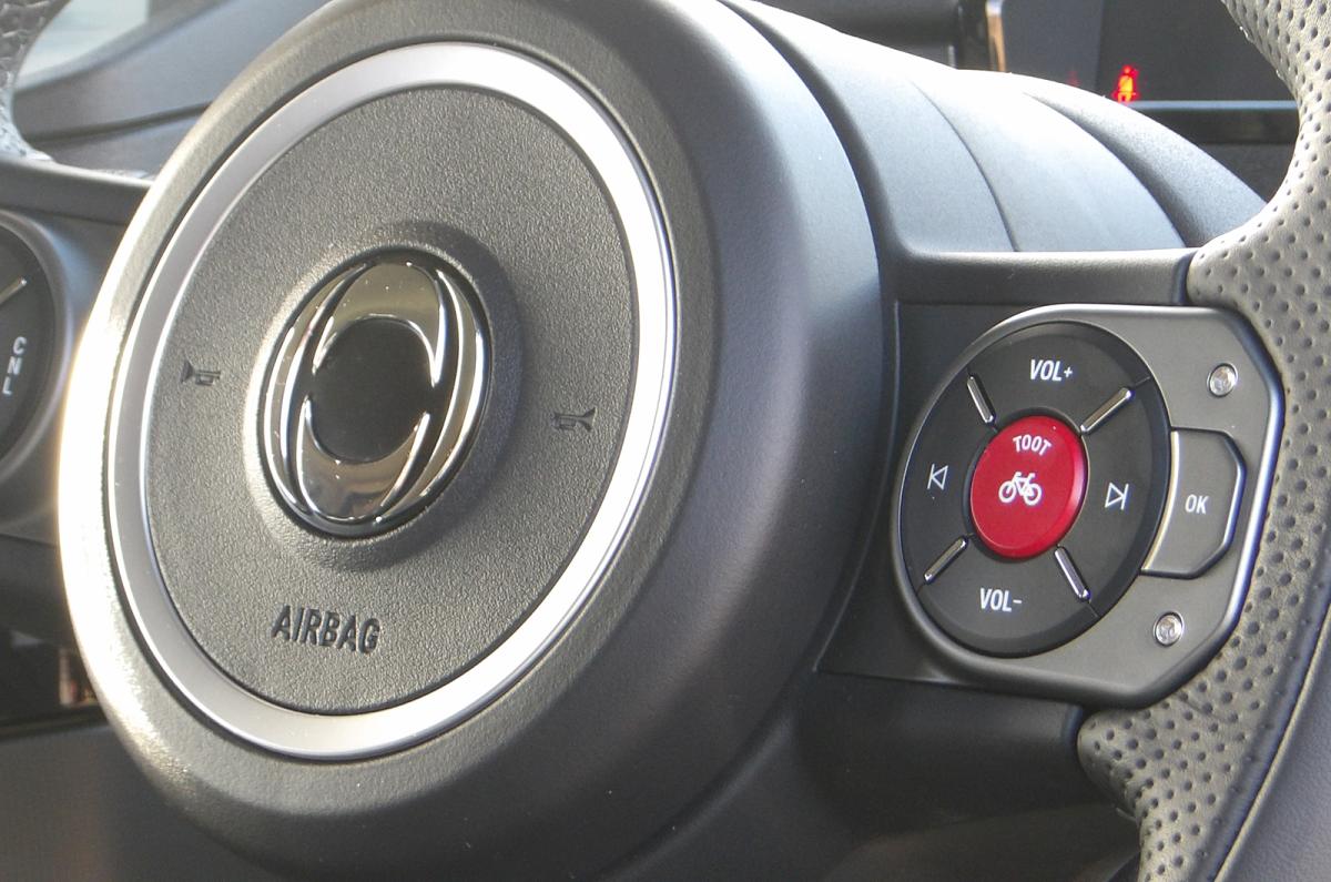 Ineos Grenadier Commercial steering wheel detail
