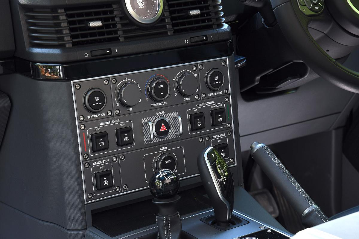 Ineos Grenadier interior controls