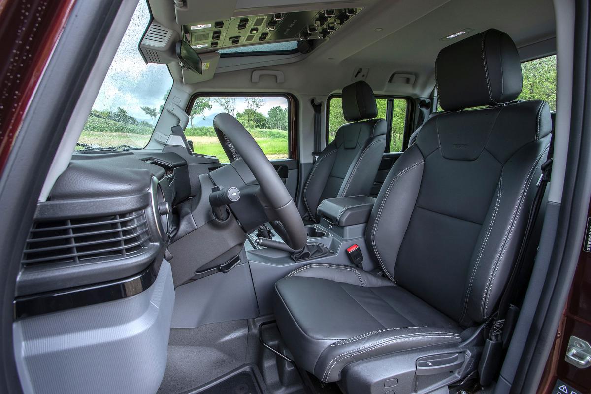 Ineos Grenadier Quartermaster front seats
