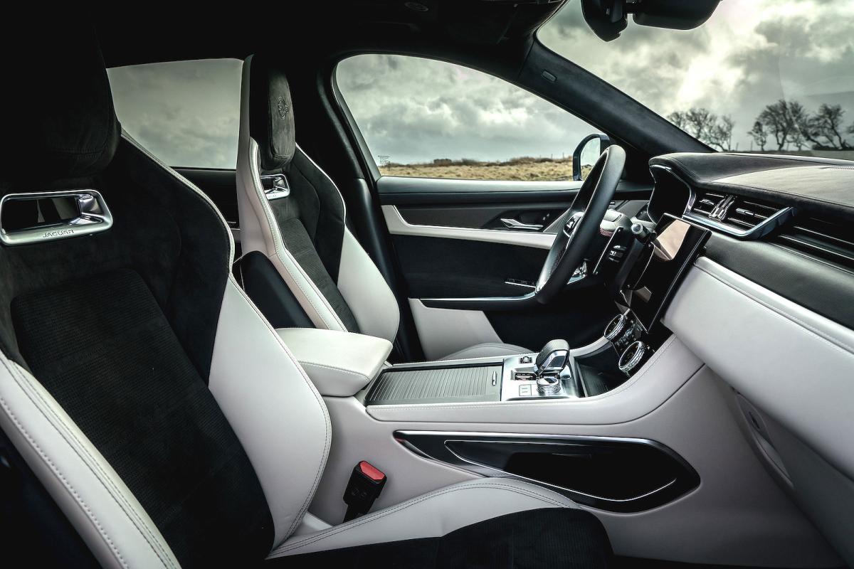 Jaguar F-Pace SVR interior front seats