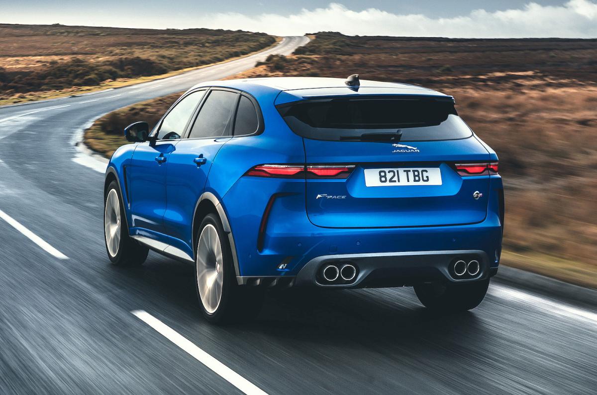 Jaguar F-Pace SVR rear cornering