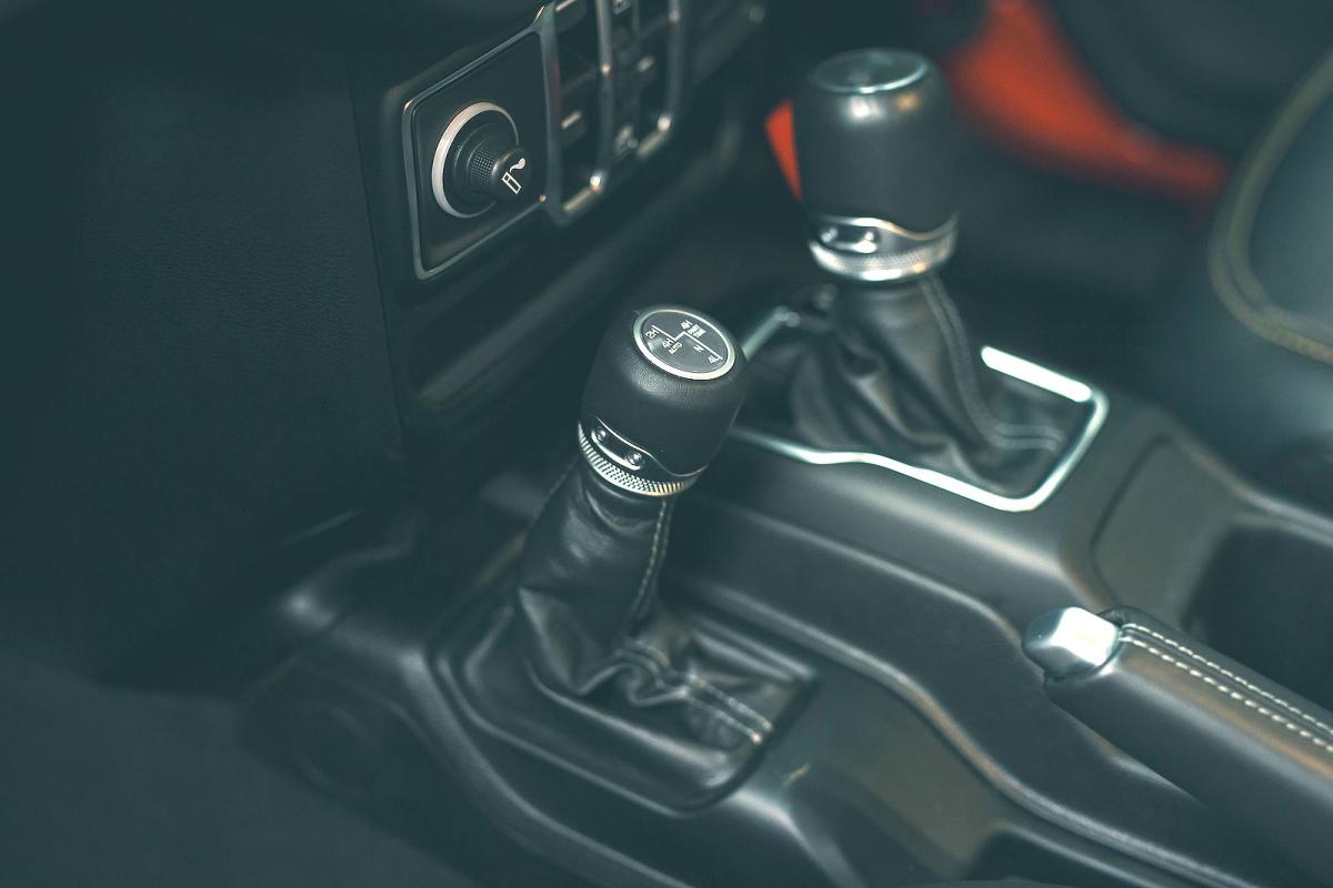 Jeep Wrangler interior detail
