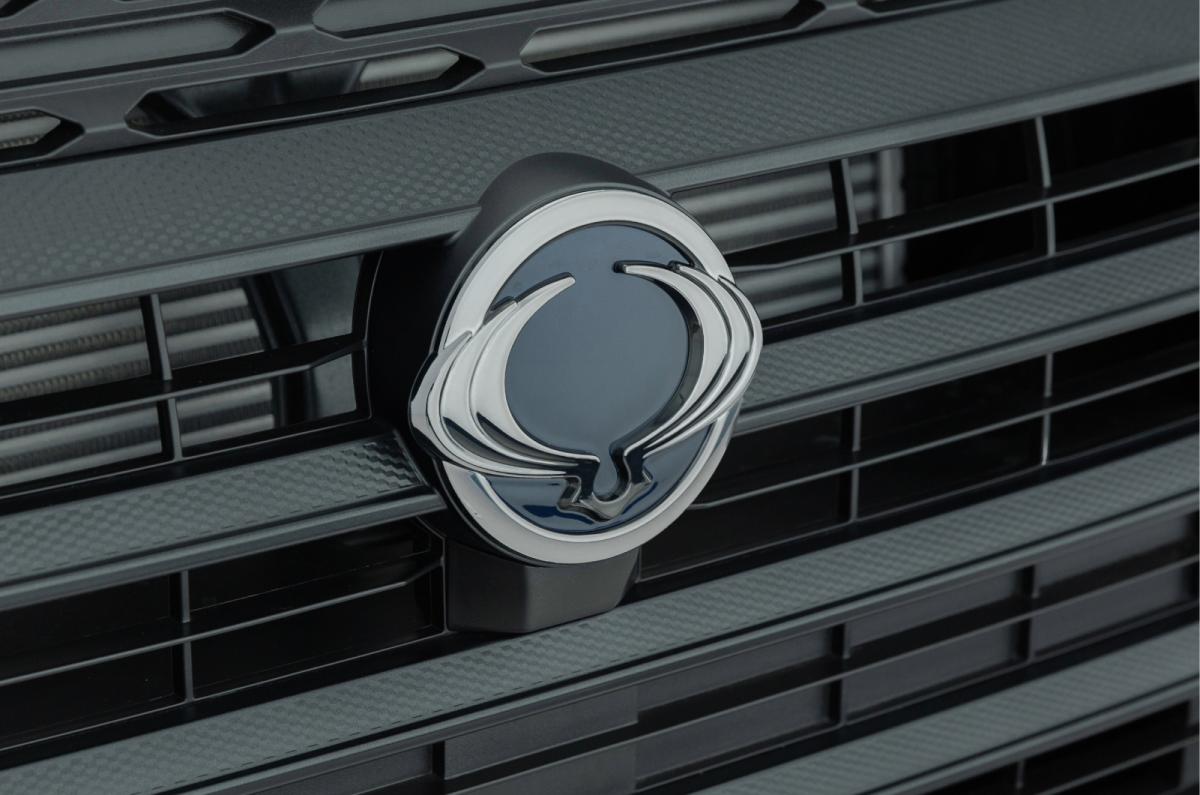 KGM Musso badge detail