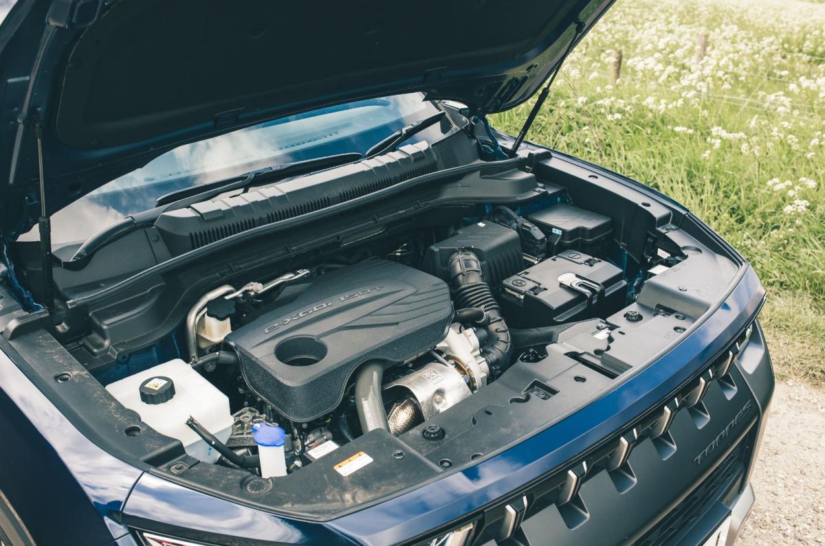 KGM Torres engine bay