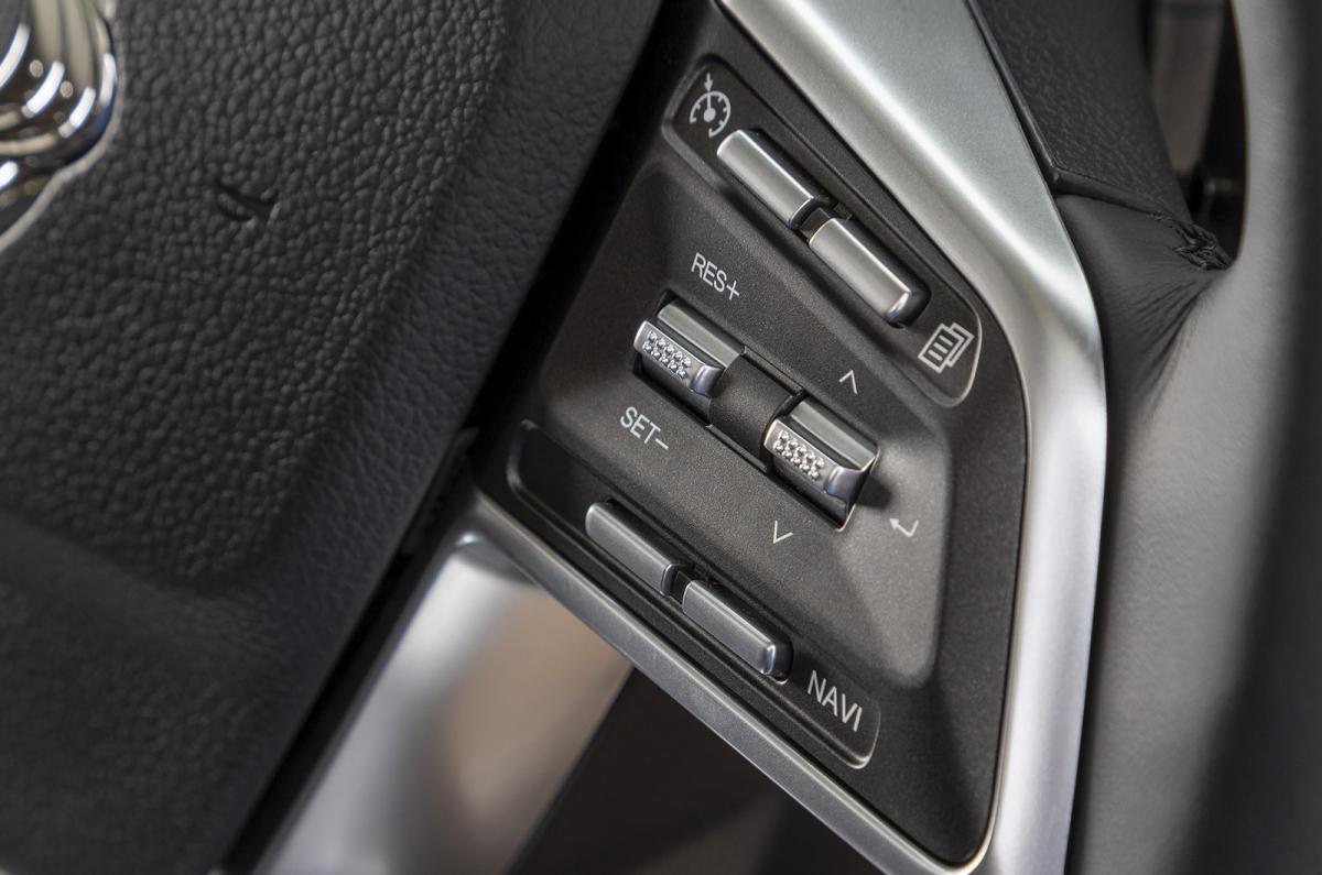 KGM Rexton Commercial steering wheel detail