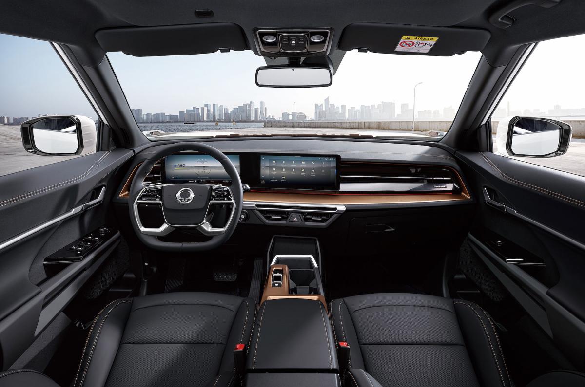 KGM Torres EVX interior dashboard