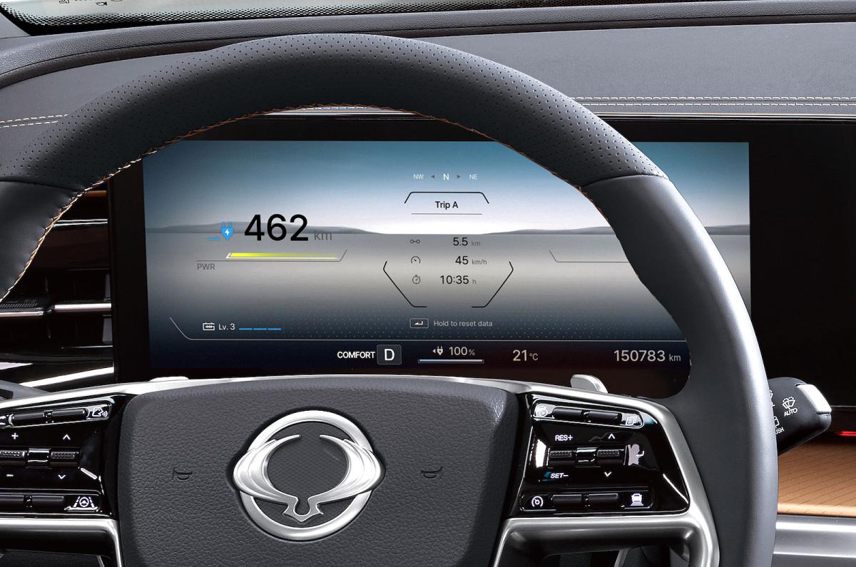 KGM Torres EVX driver display