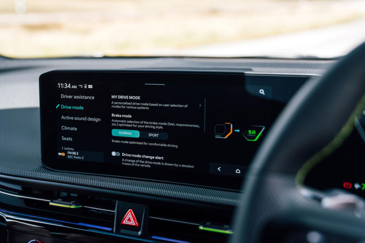Kia EV6 GT infotainment touchscreen