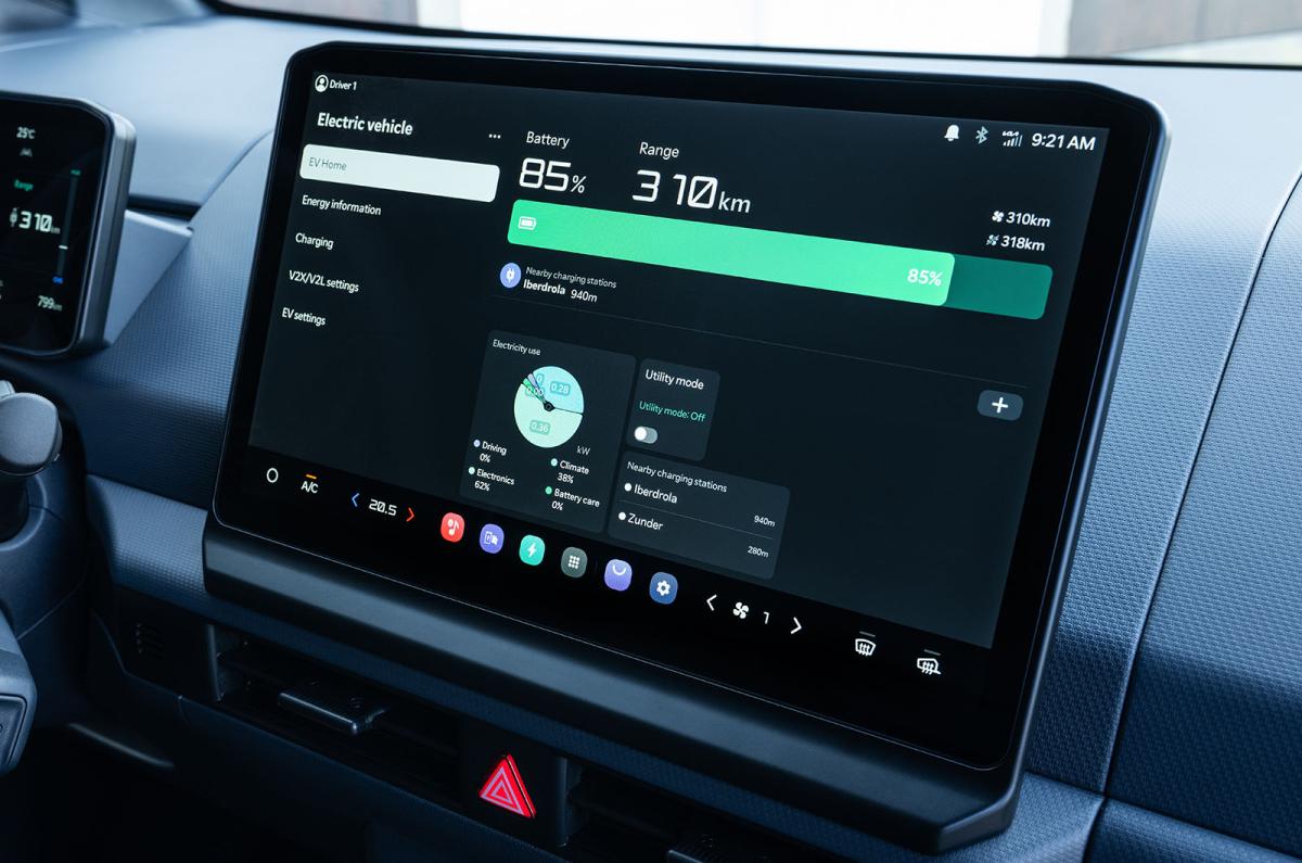 Kia PV5 touchscreen