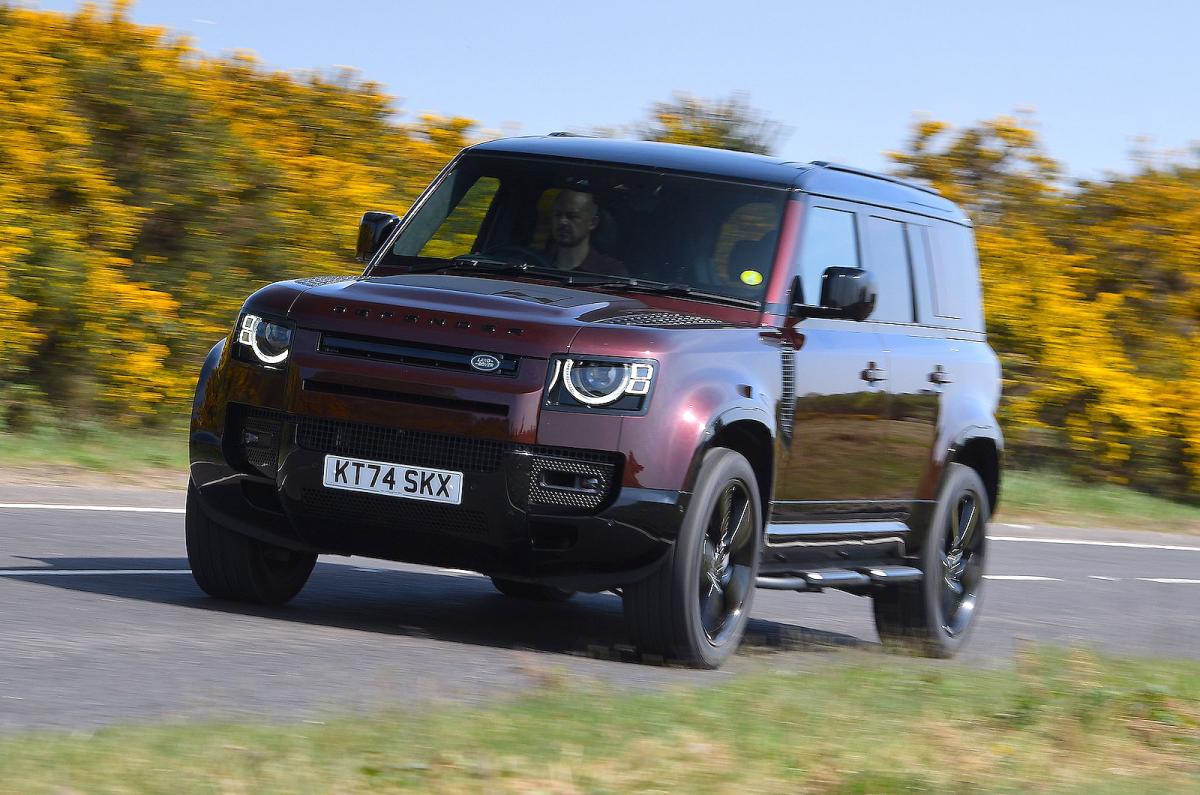 Land Rover Defender 110 front left driving