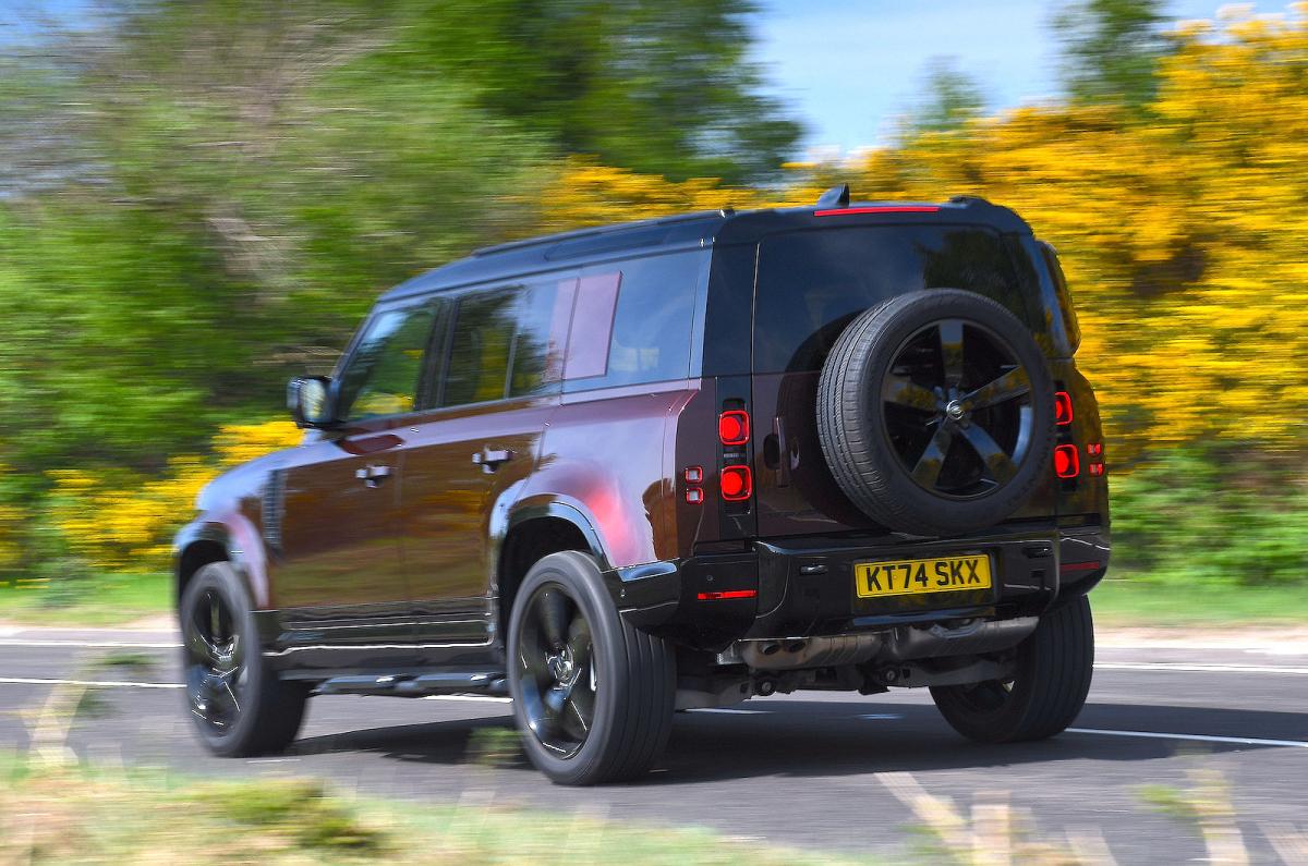 Land Rover Defender 110 rear left driving