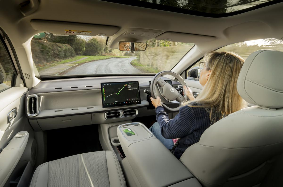 Claire Evans driving the Leapmotor B10