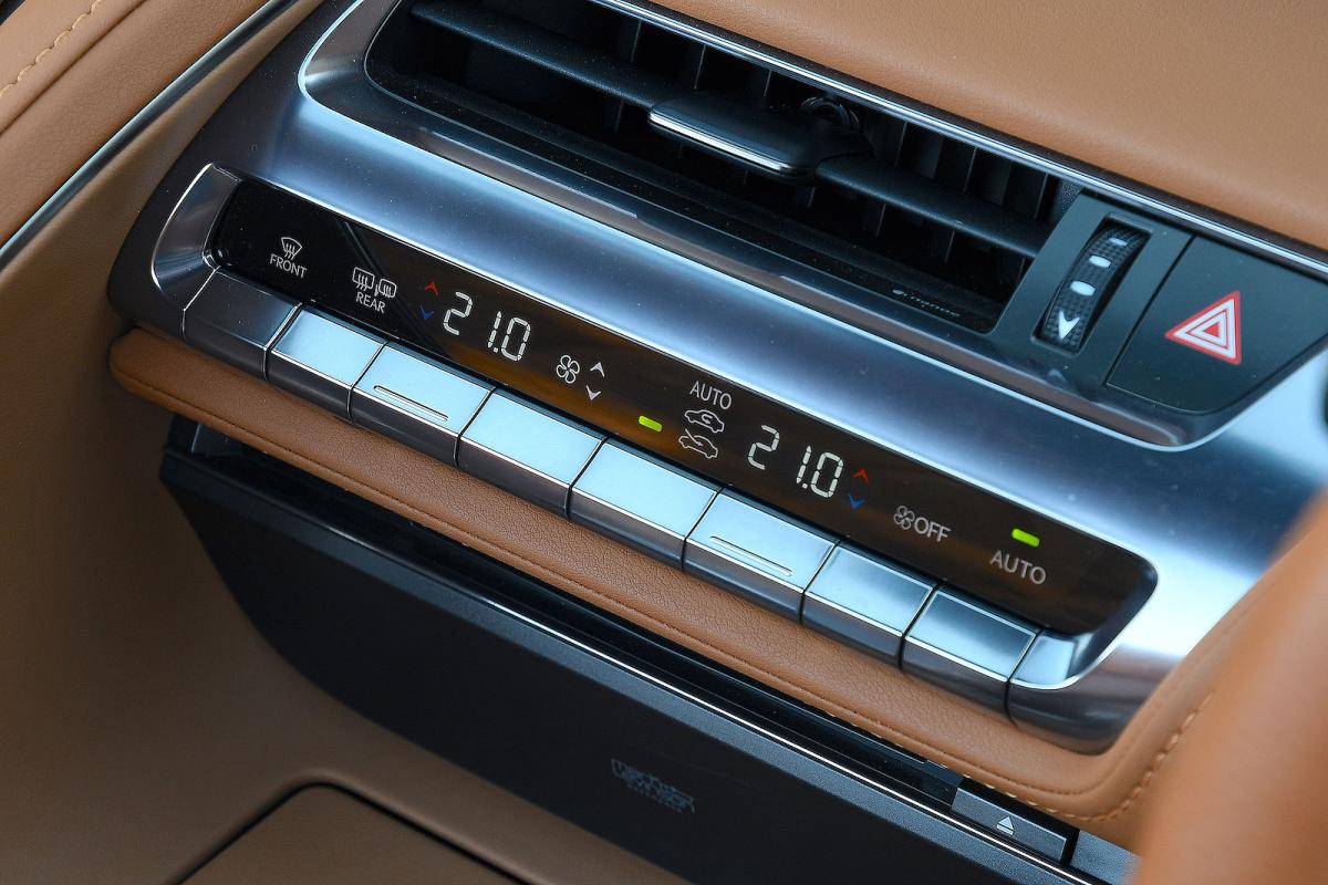 Lexus LC Convertible interior detail