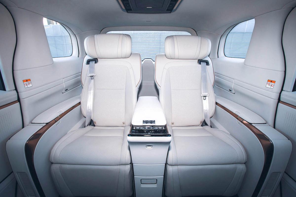 Lexus LM interior back seats