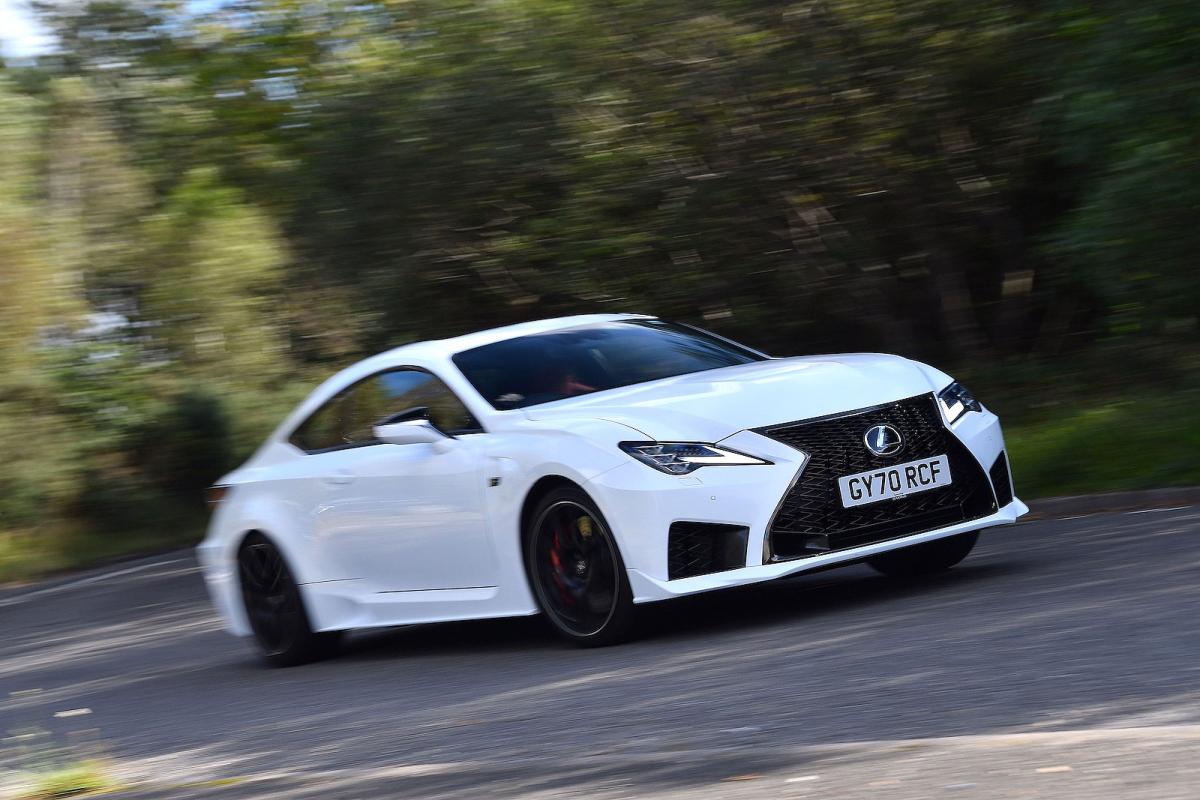 Lexus RC F front right driving